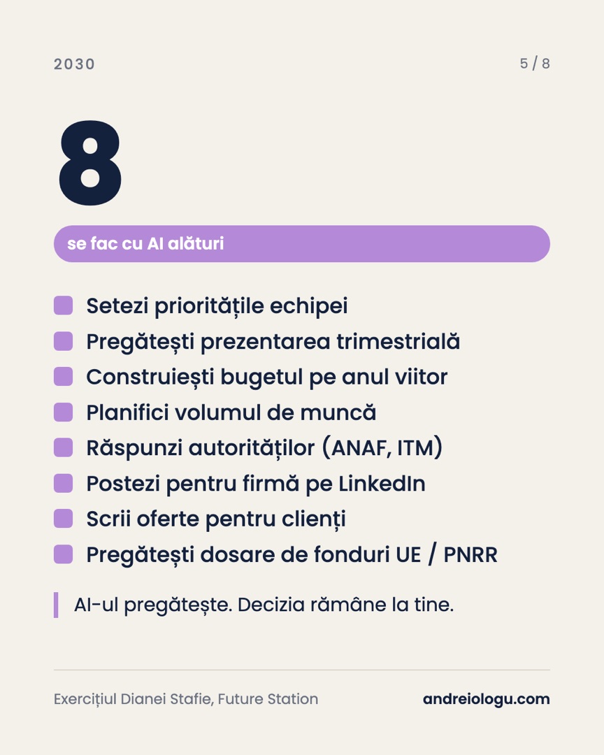 8 sarcini se fac cu AI alături